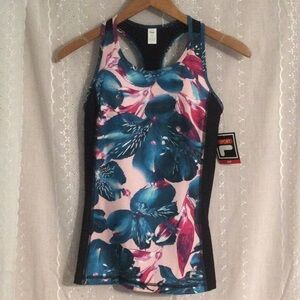 Fila Tru-Dry Athletic T Back Tank Padded Bra​